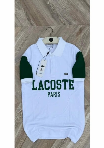 Polo Lacoste blanc Paris