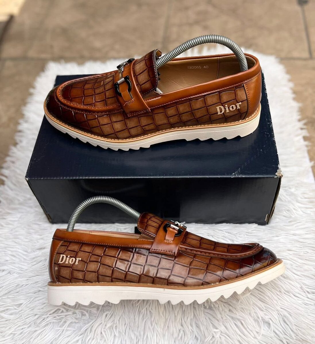 Mocassins en cuir Dior tendance