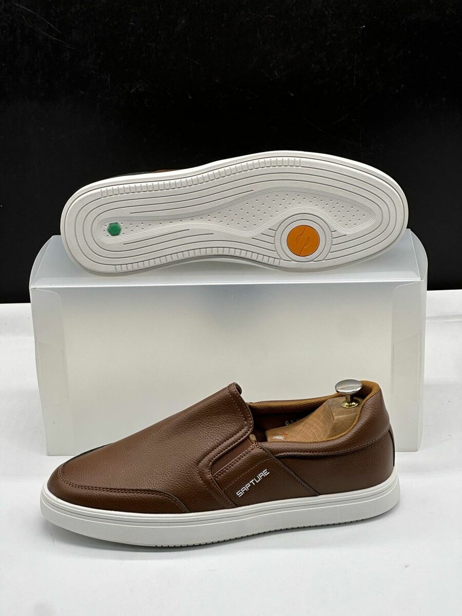 Chaussures slip-on en cuir