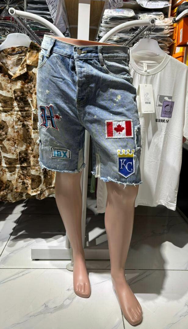 Shorts en jean décontractés pour hommes
