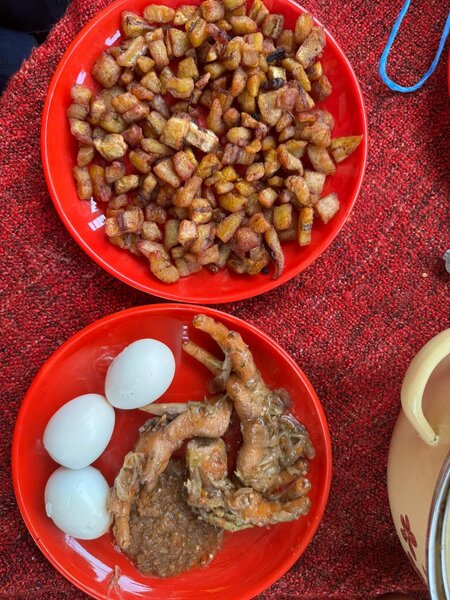 Plat de Poulet et Banane