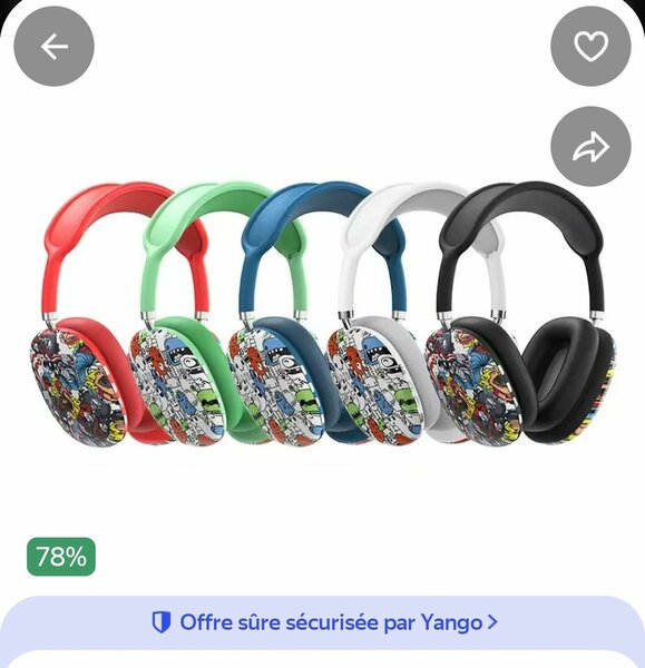 Casque Audio Couleurs Vives