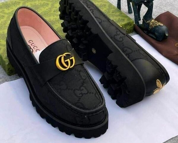 Mocassins en cuir Gucci homme