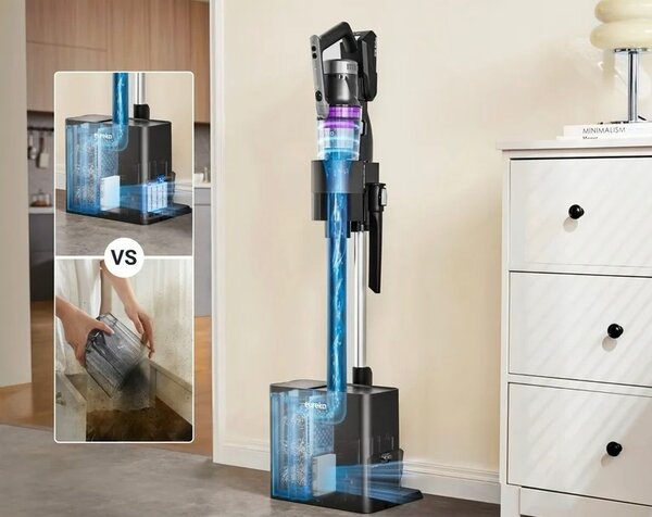 Беспроводной пылесос с высокой мощностью всасывания Eureka