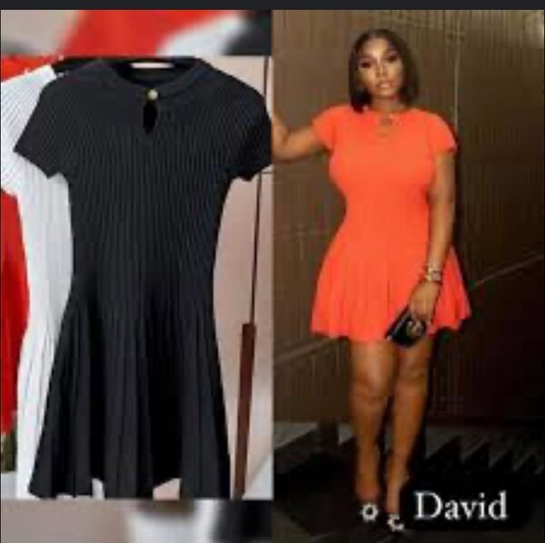 Robe élégante à manches courtes