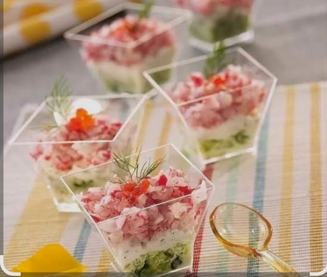 Verrines en plastique