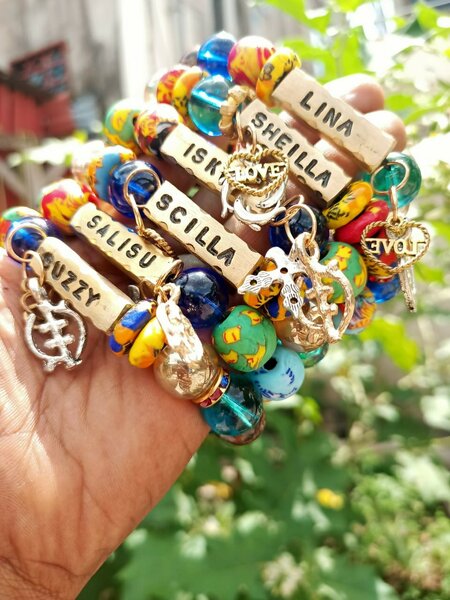 Customized beaded bracelets