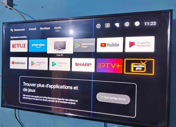 Smart TV 4K avec IPTV