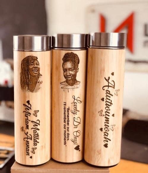 Customize wooden flask