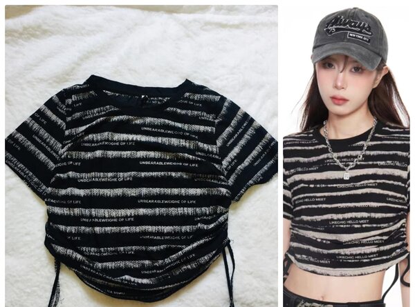 Salaula crop tops and tops