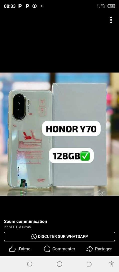 Smartphone Honor Y70 128GB