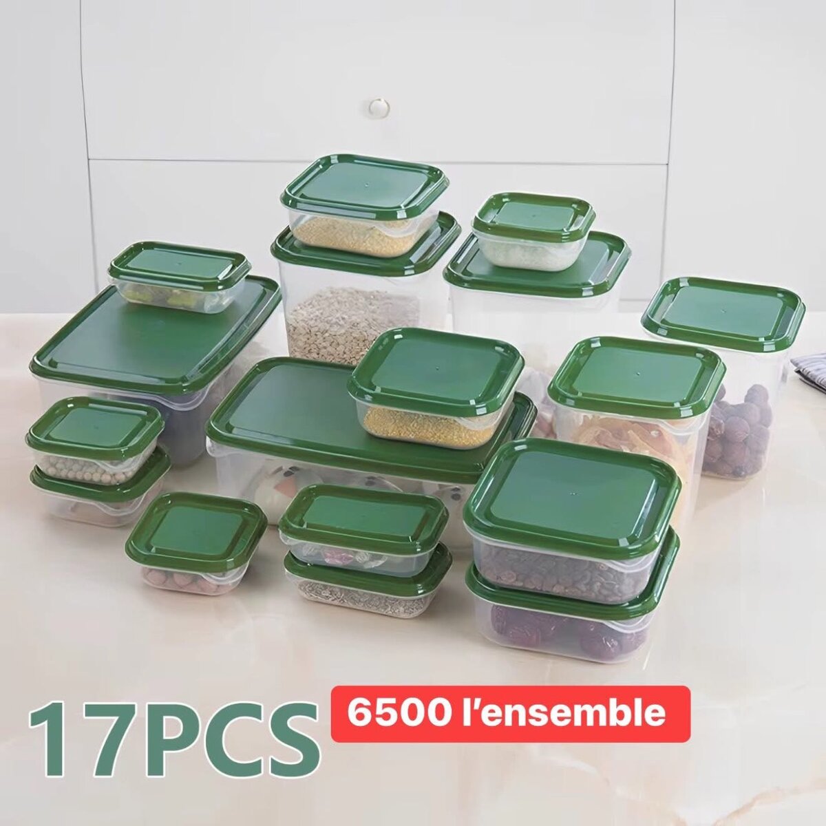 Lot de 17 Boîtes Hermétiques