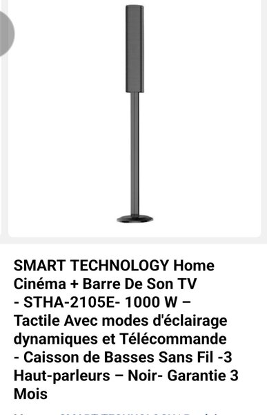 Barre de Son SMART 1000W