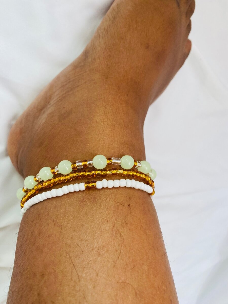 Beaded anklets