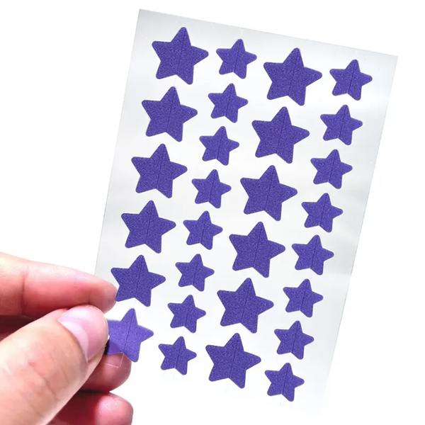 Autocollants étoiles colorés