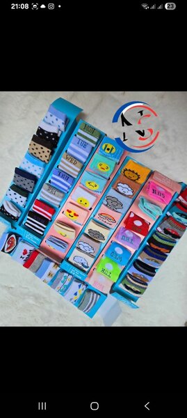 Lot de chaussettes colorées