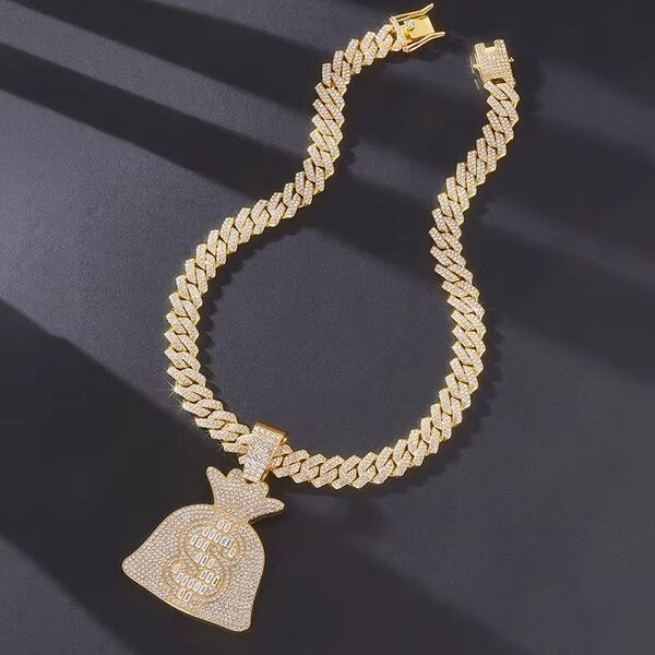 Collier Gourmette Doré Luxe