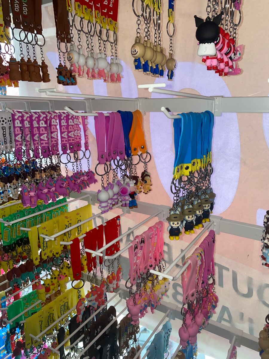 Porte-clés amusants en caoutchouc