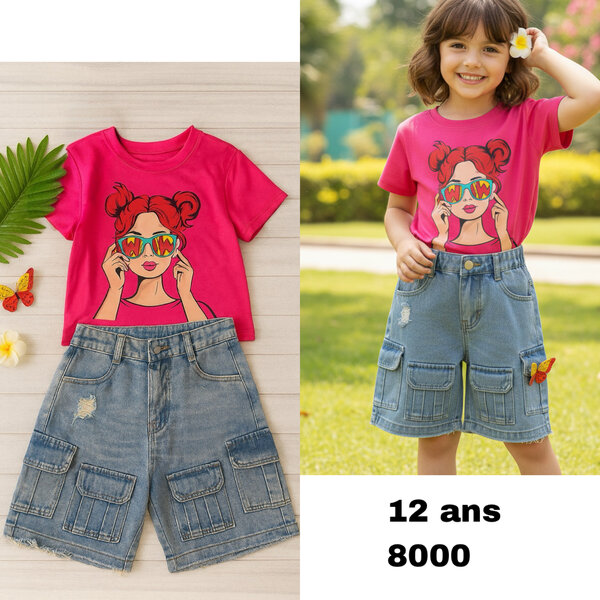 Ensemble Fille T-shirt Short