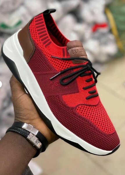 Baskets rouges pour hommes