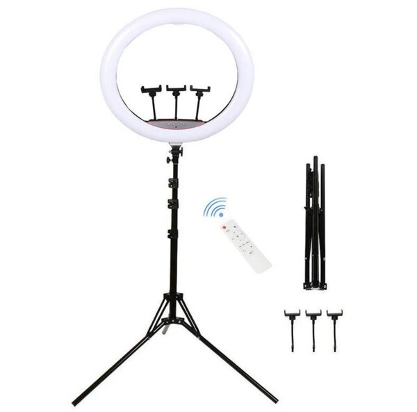 Anneau lumineux à LED de 22 pouces avec trépied