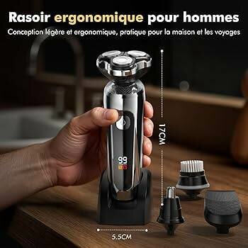 Rasoir Électrique 9D pour Hommes