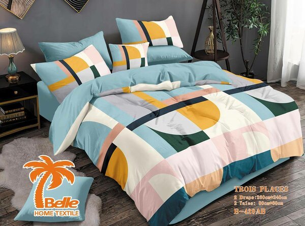 Ensemble de Literie Imprimé Géométrique