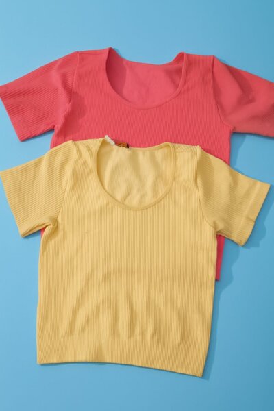 T-shirt en coton coloré