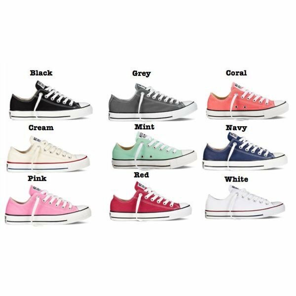 Baskets colorées en toile