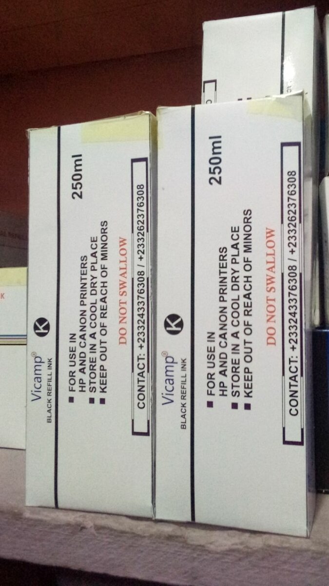 VICAMP K (Large) - BLACK UNIVERSAL REFILL INK