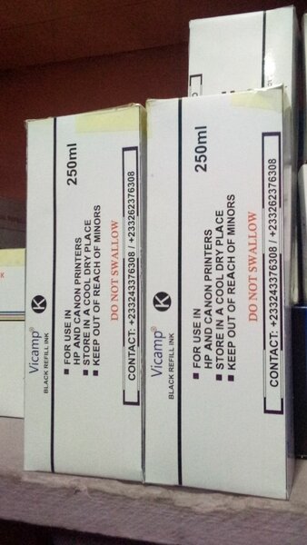 VICAMP K (Large) - BLACK UNIVERSAL REFILL INK