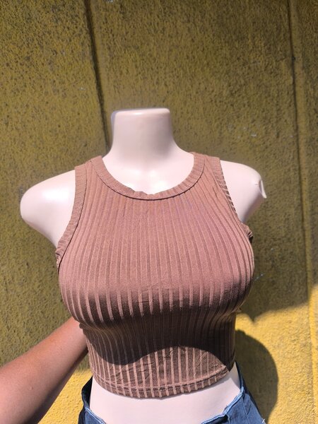 Débardeur Côtelé Femme