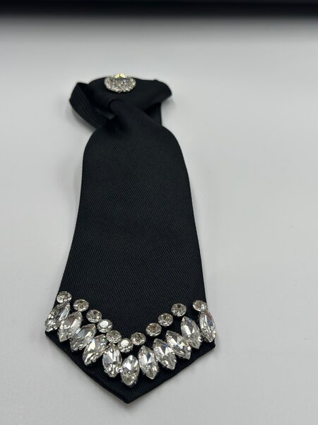 Elegant Crystal Tie