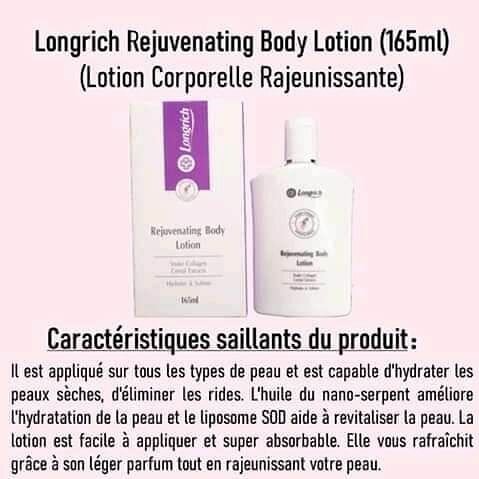 Lotion corporelle rajeunissante