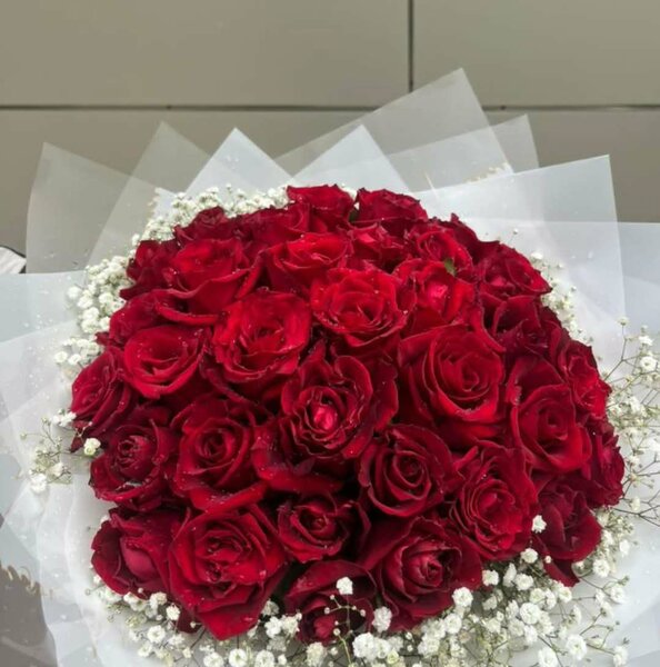 Bouquet de roses rouges