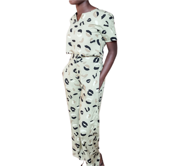 Combinaison Imprimée Léopard Femme