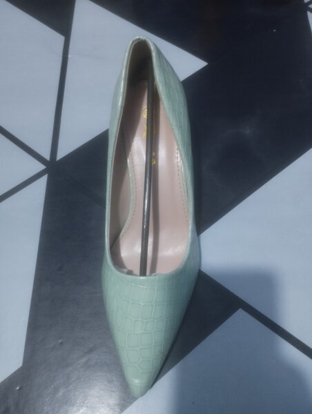 Escarpin vert élégante