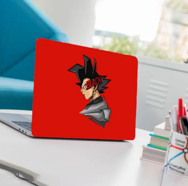 Black Goku Laptop Back Skin Sticker- Laptop Back Skin-Laptop Skin Vinyl Sticker Decal, 13 13.3 14.6 15 15.4 15.6 inch Laptop Skin Sticker Cover For All Laptops