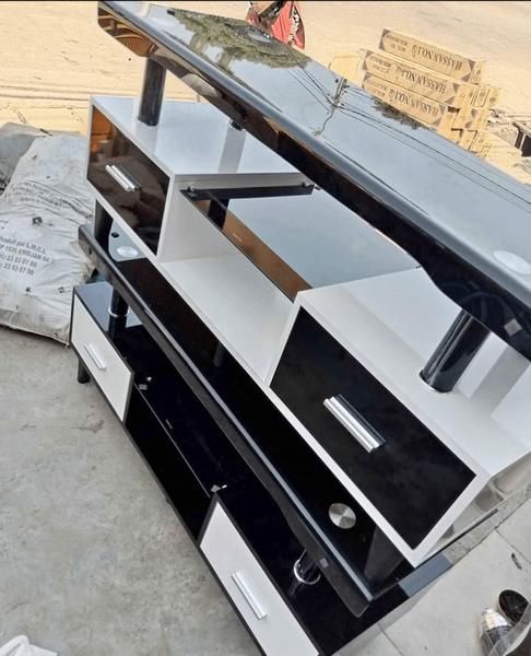 Meuble TV moderne noir et blanc