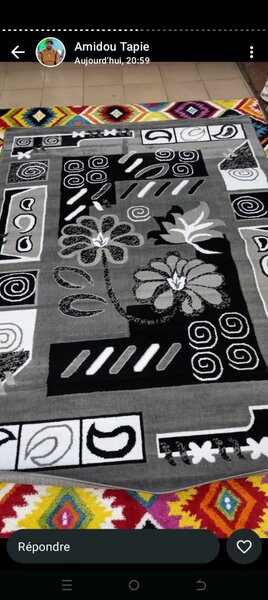 Tapis élégant floral