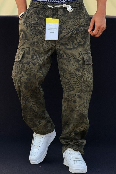 Pantalon cargo imprimé homme
