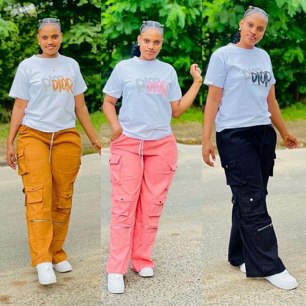 Pantalon cargo tendance