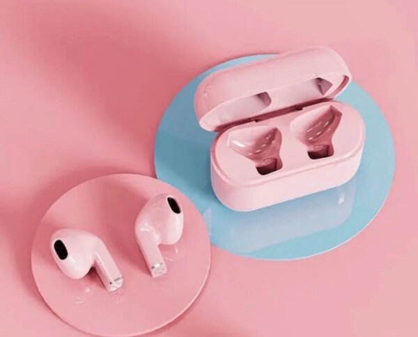Écouteurs sans fil roses
