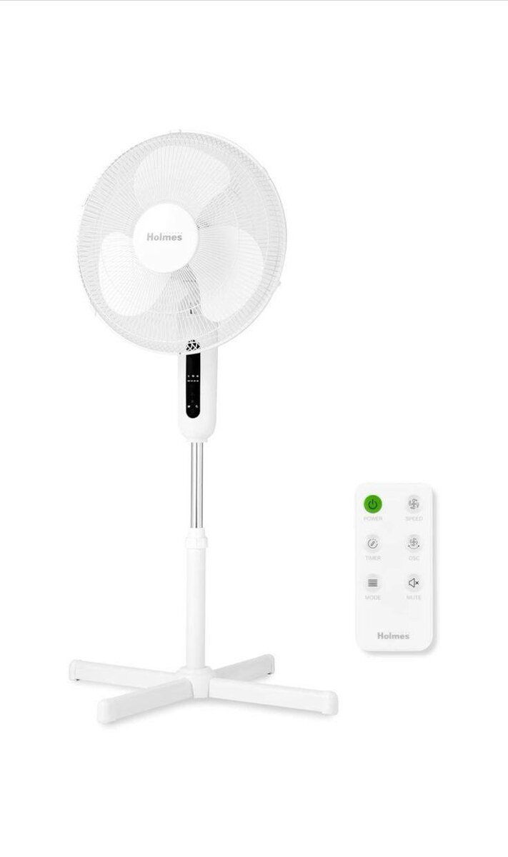 Ventilateur sur pied oscillant avec télécommande