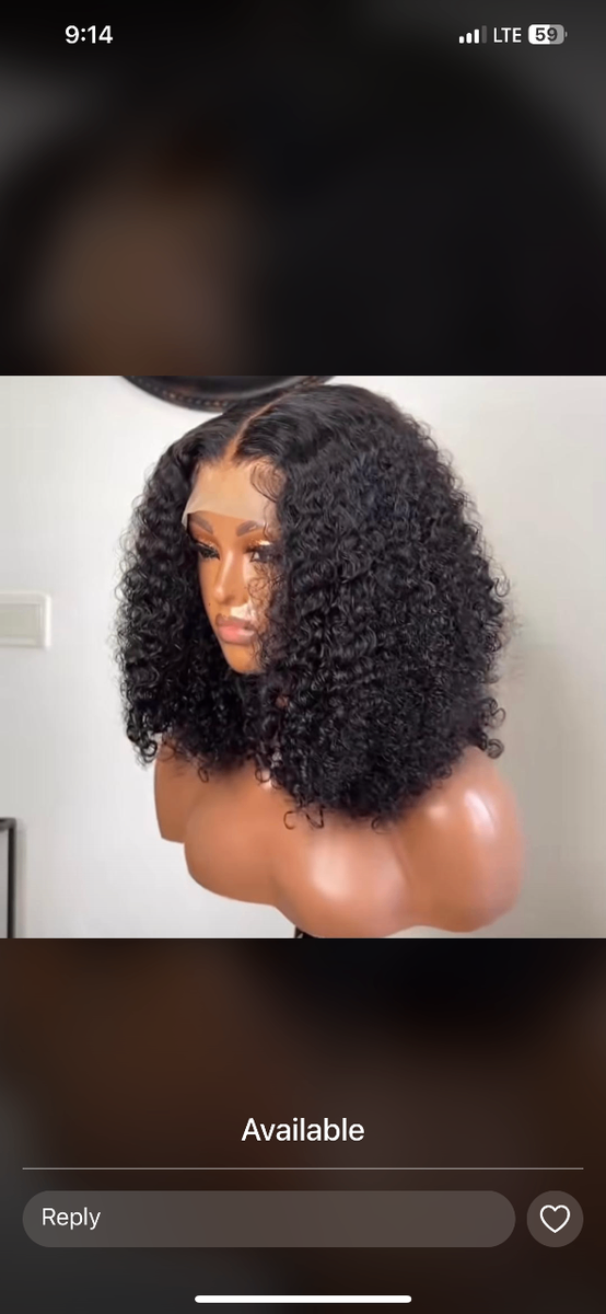 Bone straight and wet curly hair