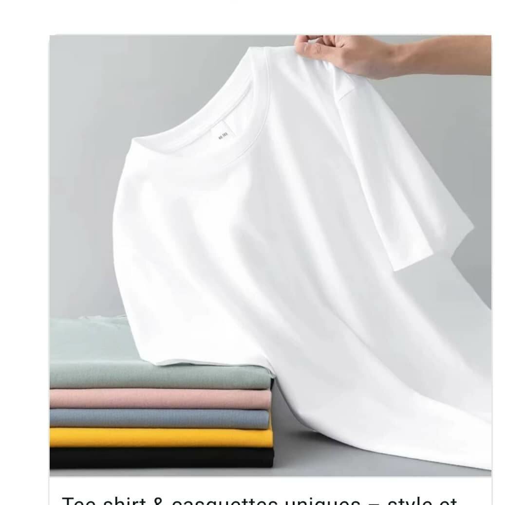 T-shirt unisexe en coton doux