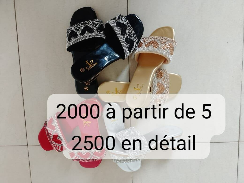 Sandales à talons brillantes