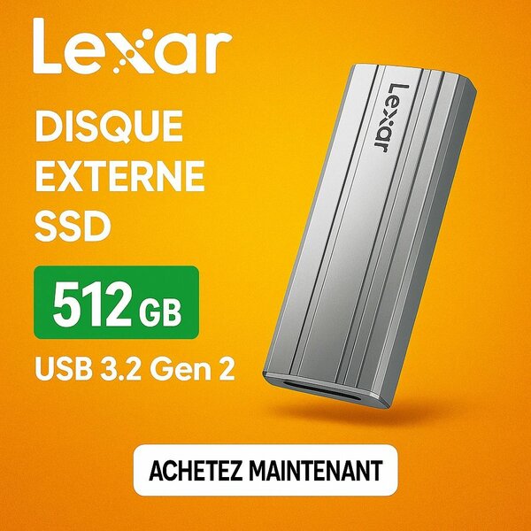Lexar SSD Externe 512GB