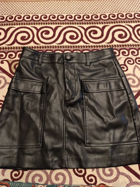 Кожаный юбка