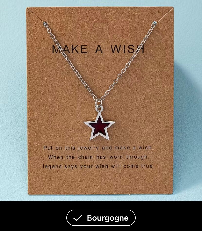 Collier Étoile Porte-Bonheur